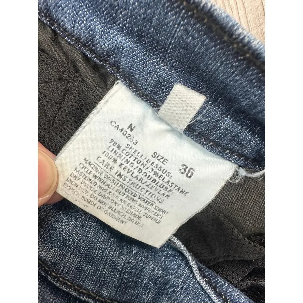 Sartso Killer Kevlar Motorcycle Jeans Blue — Size 36